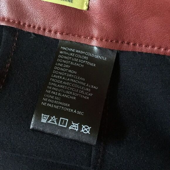 NWOT MAEVE by Anthropologie Colette Wide Leg Faux Leather Cropped Pants - Picture 9 of 10